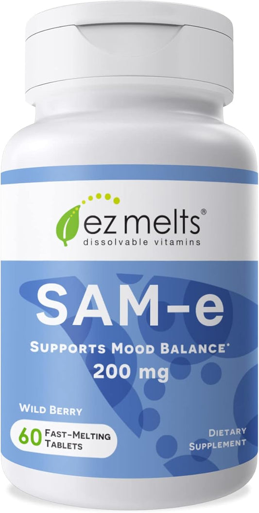 EZ Melts Dissolvable SAM-e Supplement 200 1-Month Supply