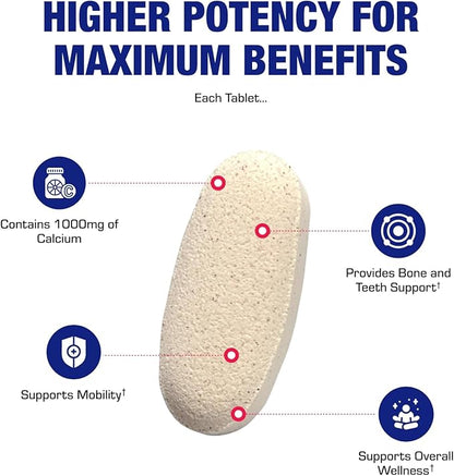 Clinical Calcium Complex Bone Supplement - Restorative Calcium Magnesium Zinc D3 Supplement for Bone Health Strength & Density Support with Antioxidant Bioflavonoids - High Absorption - 30 Servings
