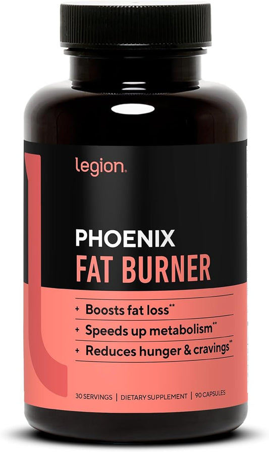 LEGION Phoenix Thermogenic Fat Burners & Weightloss Pills - 30 Serving, 90 Capsules (Caffeine)