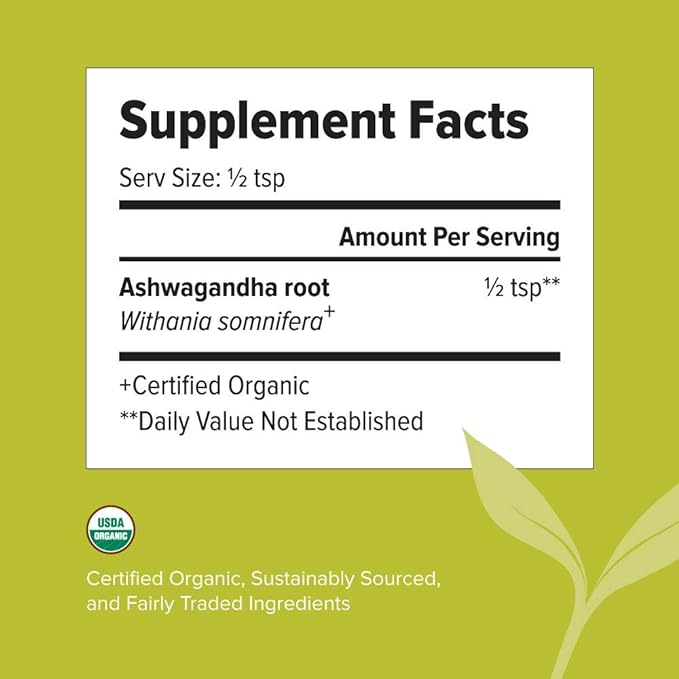 Banyan Botanicals Organic Ashwagandha Powder –