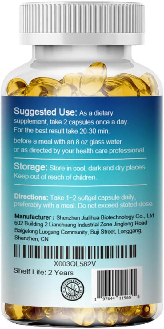 LAB Omega-3 with Triple Strength 3600MG Pollock-60 Softgels-