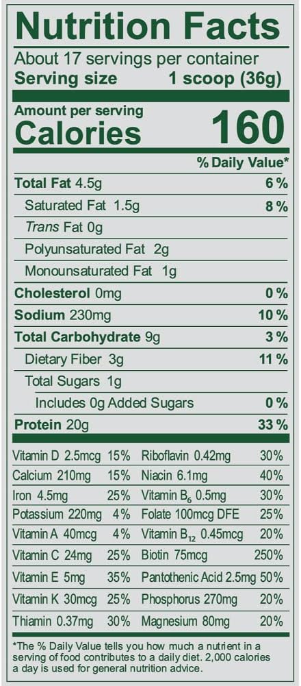 Vega Essentials Plant Based Protein Powder, Chocolate 1.4 lbs
