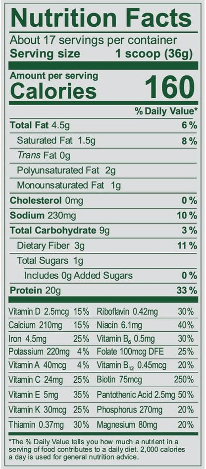Vega Essentials Plant Based Protein Powder, Chocolate 1.4 lbs