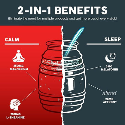 Salud 2-in-1 Calm and Sleep Aid 15 Servings, 1g Sugar