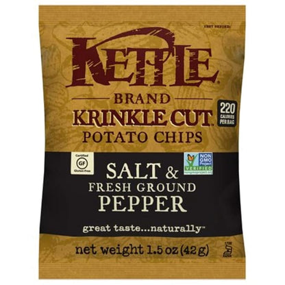 Kettle Brand Potato Chips, Sea Salt, 2 Ounce Bags (Pack of 24)