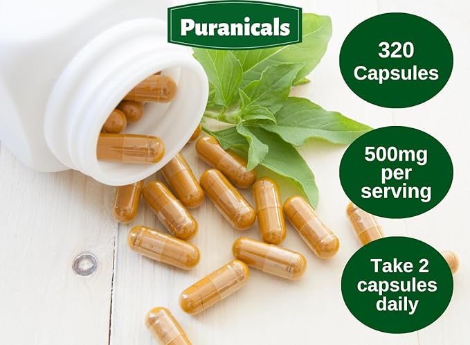 Ashwagandha Premium 320 Capsules Non GMO 500 mg 100% Pure