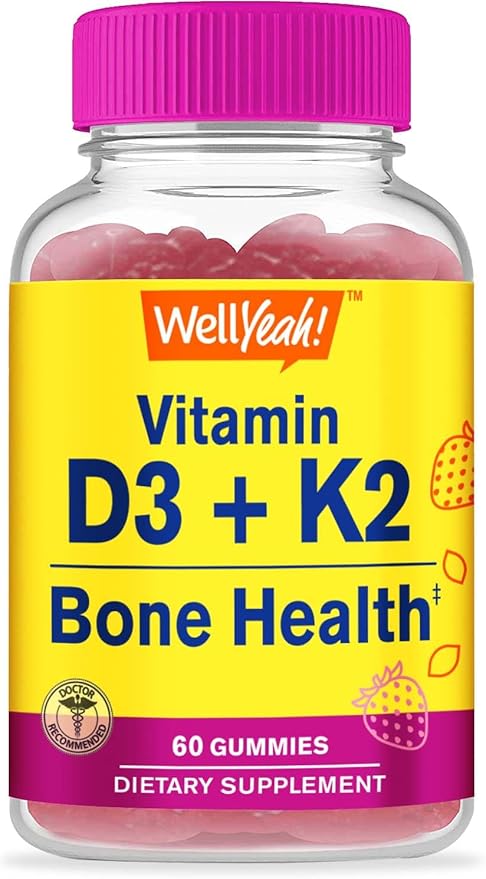 Vitamin D3 + K2 Gummies D3 1000 1000 IU, K2 100 100 MCG K2 D3 D3 Vitamin 60 Gummies