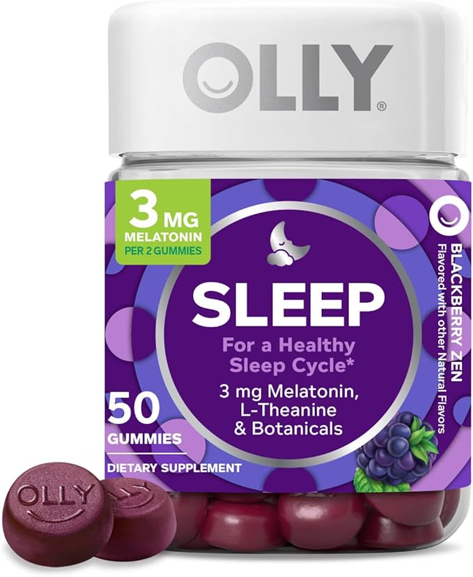 OLLY Sleep Gummy, Occasional Sleep Support, 3 mg 50 Count