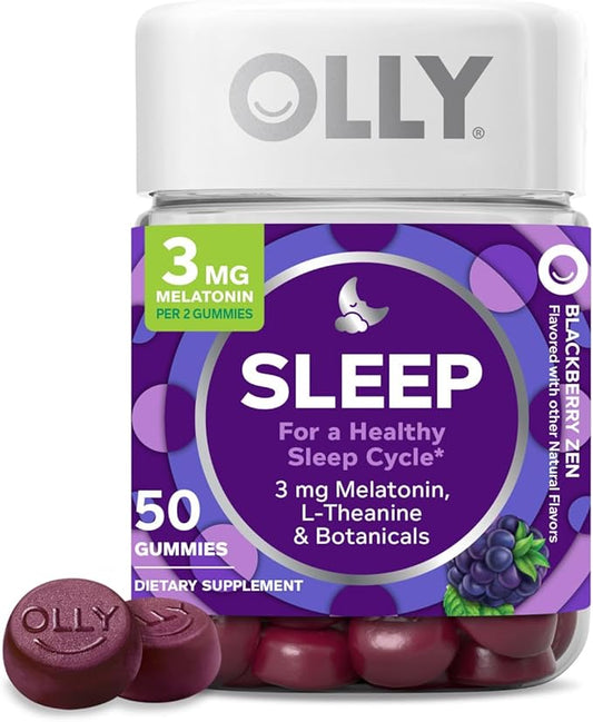 OLLY Sleep Gummy, Occasional Sleep Support, 3 mg 50 Count