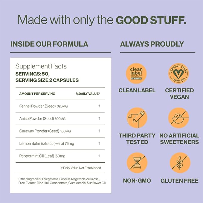 Hilma Natural Gas & Bloating Relief 100 Vegan