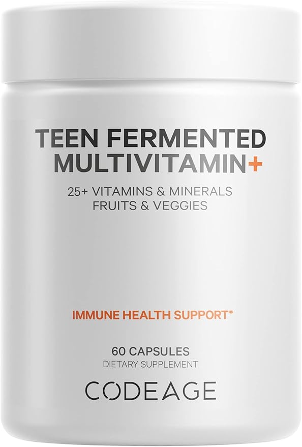 Codeage Teen’s Daily Multivitamin Supplement, 25+ Omega-3, 60 60 Ct