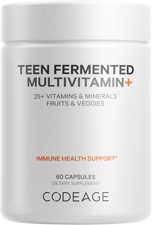 Codeage Teen’s Daily Multivitamin Supplement, 25+ Omega-3, 60 60 Ct