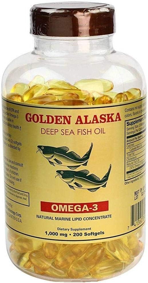 Omega 3 Alaska Deep Sea Fish 1000mg 200 200 Softgels