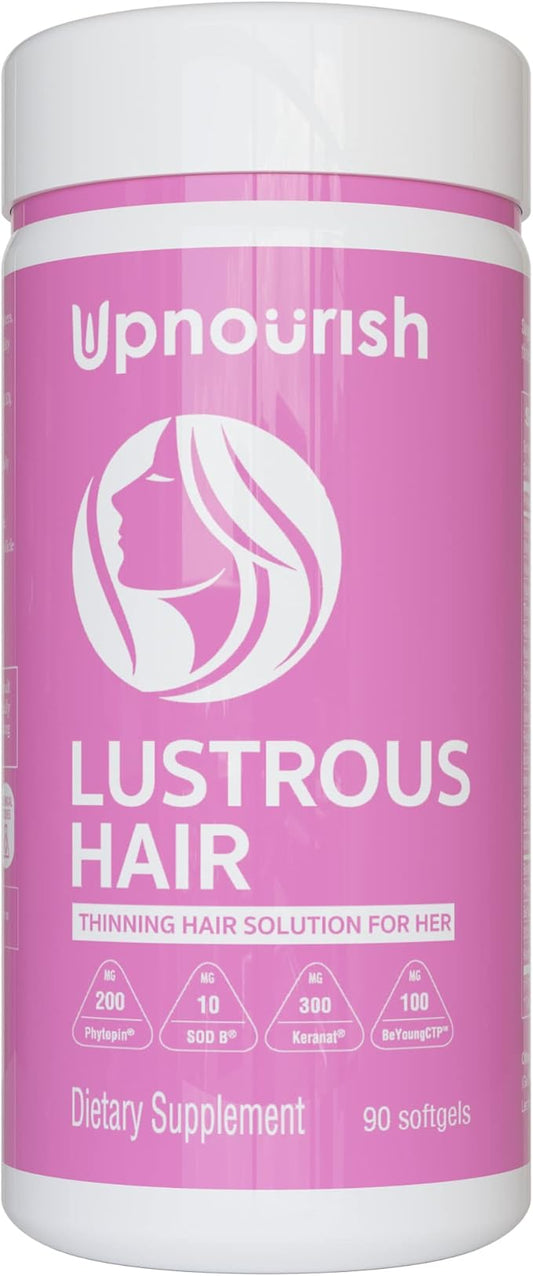 UpNourish Hair Growth Vitamins for Women 5000 mcg 90 ct
