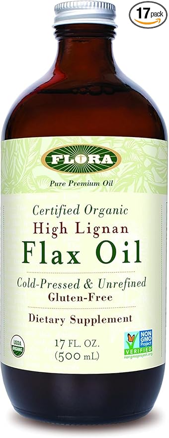 Flora High Lignan Flax Oil - 17 fl oz