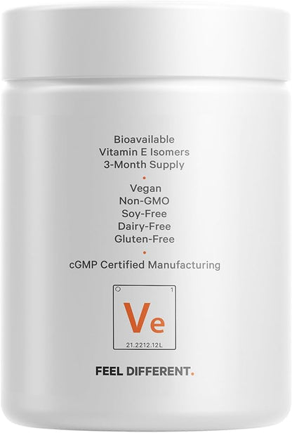 Codeage Liposomal Vitamin E Supplement, All 3-Month Supply, 90 Capsules