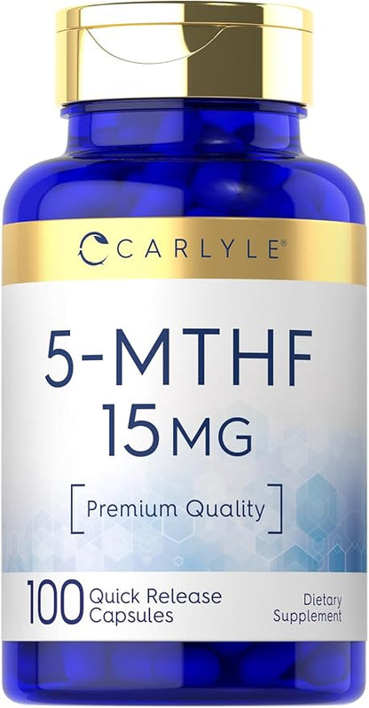 Carlyle 5-MTHF Supplement 15mg 100 Capsules
