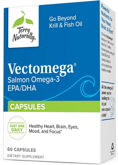 Terry Naturally Vectomega 60 Capsules Omega-3 from 60 Servings