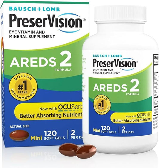 PreserVision AREDS 2 Eye Vitamin & 120 Softgels
