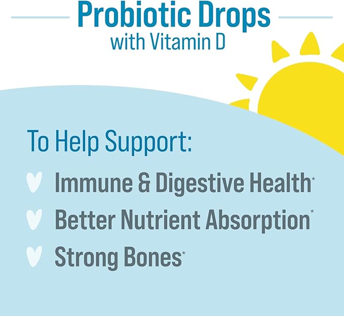 Culturelle Baby Probiotic Drops + Vitamin 0-12 Months, 30 Day 9ml