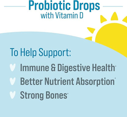 Culturelle Baby Probiotic Drops + Vitamin 0-12 Months, 30 Day 9ml