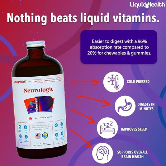 LIQUIDHEALTH 32 Oz Liquid Neurologic Focus