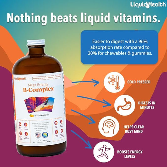 LIQUIDHEALTH 32 Oz B Complex Liquid
