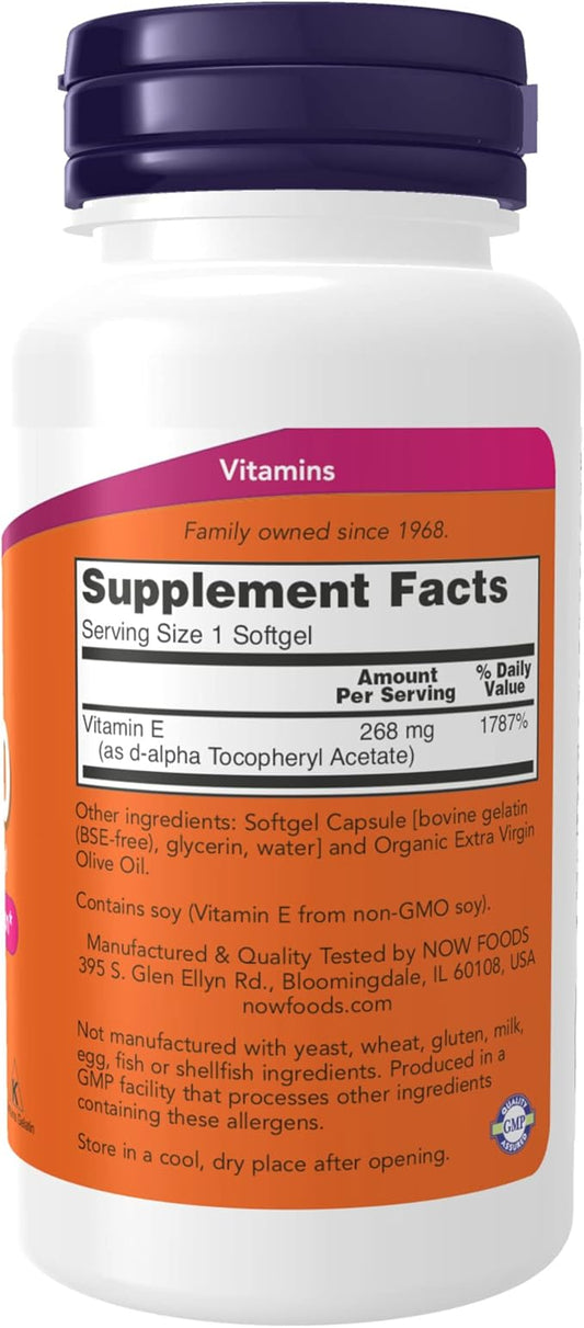 NOW Supplements, Vitamin E-400 IU, D-Alpha 100 Count 1)