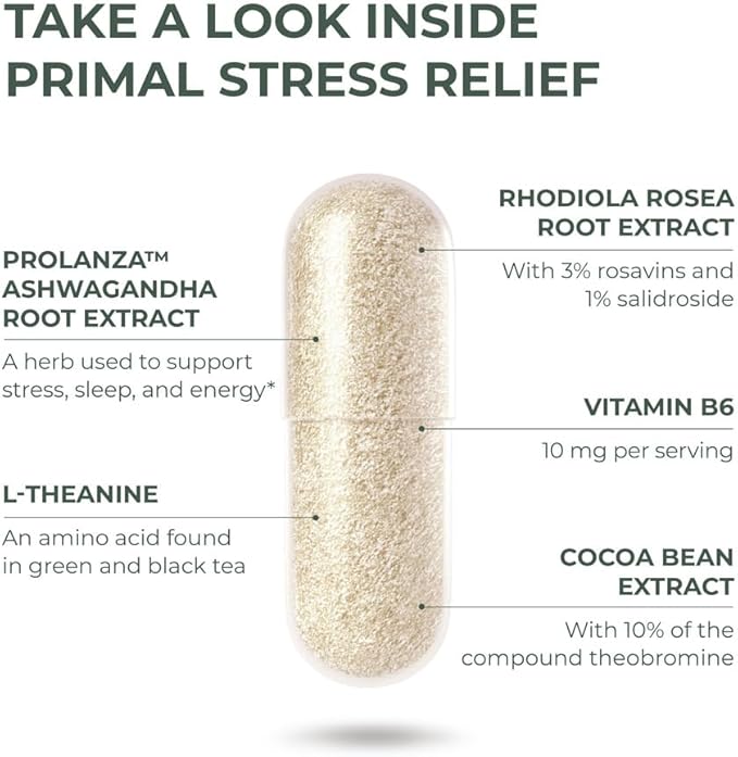 Primal Harvest Stress Relief Supplement 30 Capsules