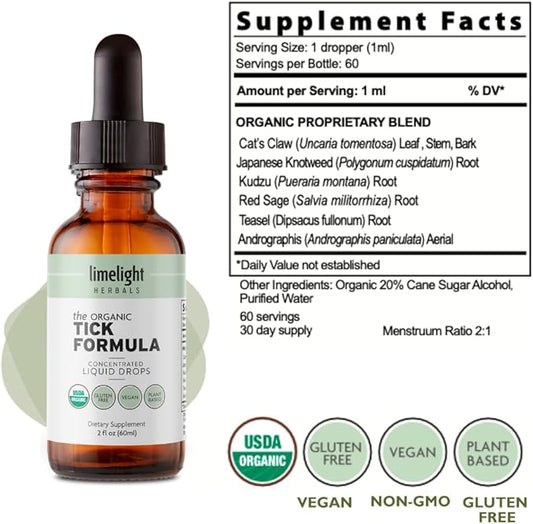 The Organic Tick Formula: Enhanced Immune 60 Servings