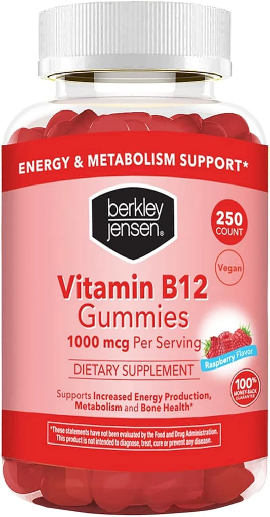 Berkley Jensen Vitamin B12 Gummies, 1000 250 Count