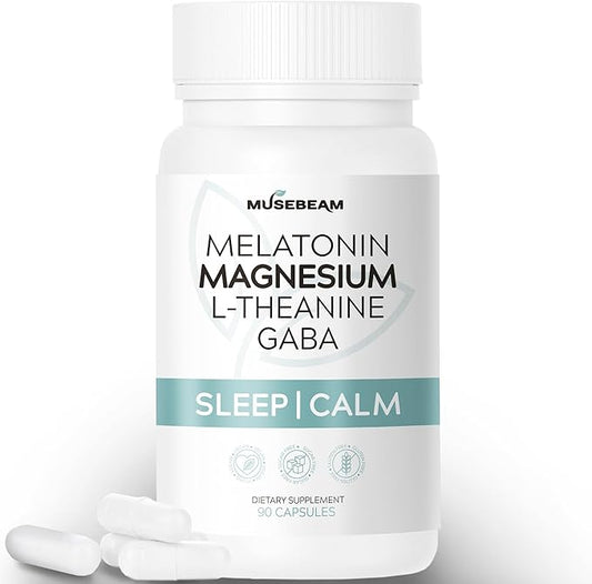 Magnesium Glycinate 275mg Melatonin 5mg L-Theanine 200mg GABA 100mg Capsules