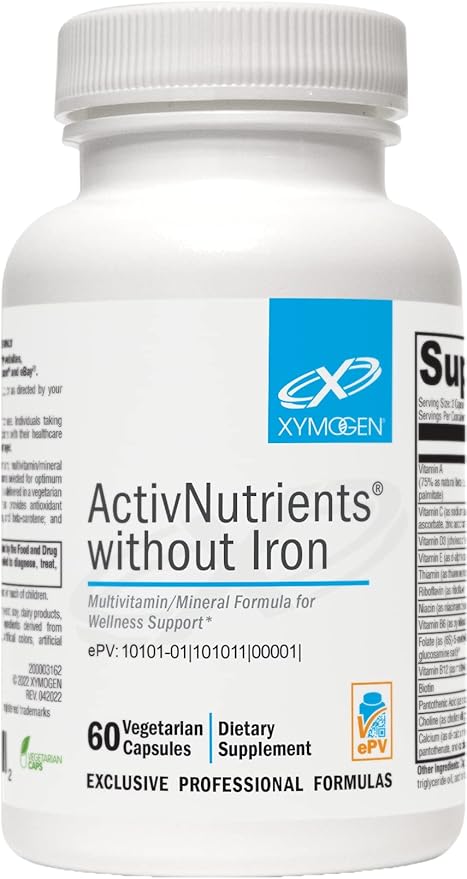 XYMOGEN ActivNutrients without Iron (60 Capsules)