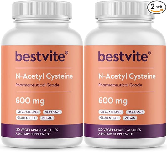 BESTVITE N-Acetyl Cysteine 600mg (NAC) (120 (120 x 2) -