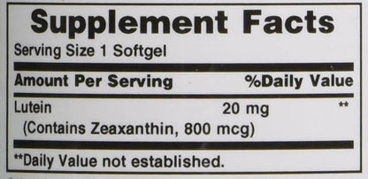 Nature's Bounty Nature's Bounty Lutein 20mg, 40 Softgels 40 Count 4)