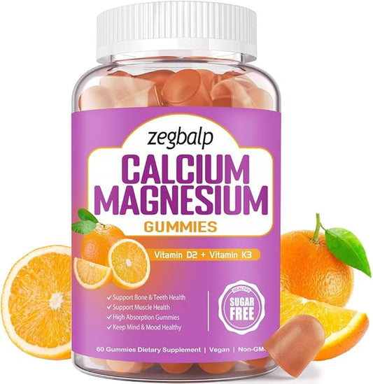 Sugar Free Calcium Magnesium Gummies D3 & K2 for