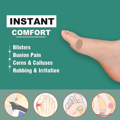 Moleskin for Feet Blisters, Flannel Adhesive (11 Sheets (121 Pieces))