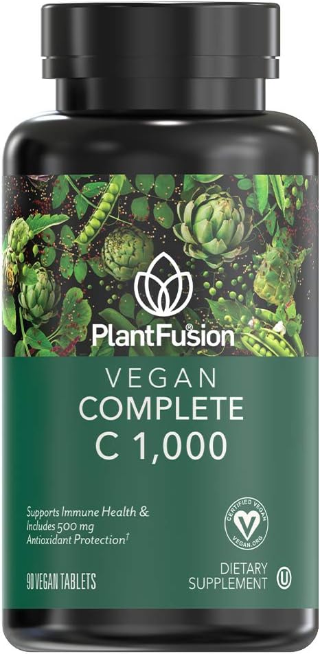 PlantFusion Vegan Vitamin C 1,000 500mg Bioflavonoid 90 Vegan