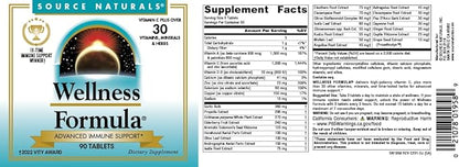 Source Naturals Wellness Formula Bio-Aligned Vitamins 90 Count