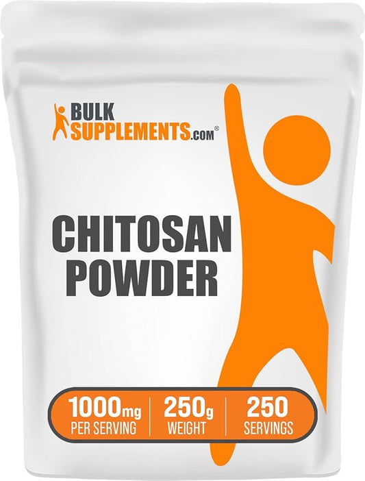 BulkSupplements.com Chitosan Powder 1000mg - 1000mg per 250 Servings (250 Grams 8.8 oz)
