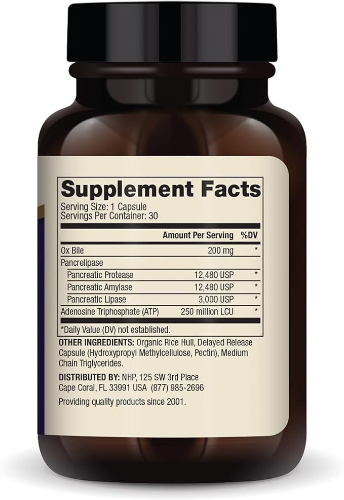 Dr. Mercola Gallbladder Enzymes, 30 Servings (30 Capsules),