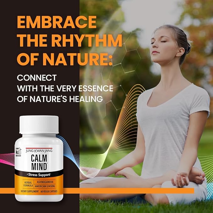 JungKwanJang Calm Formula with Ashwagandha 300mg, 428mg and 204mg Supplement 60 Capsule
