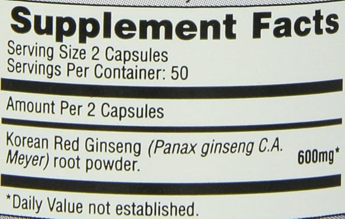 Imperial Elixir, Korean Red Ginseng, 600 100 Capsules