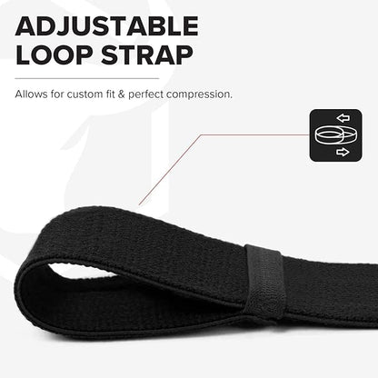 Elbow Wraps for Weightlifting (1 Pair) - 50" Elastic Elbow Braces for Weight Lifting - Elbow Support for Bench Press, Powerlifting, Fitness, & Gym Workout - Gym Elbow Straps Weightlifting - Elbow Compression Strap Brace