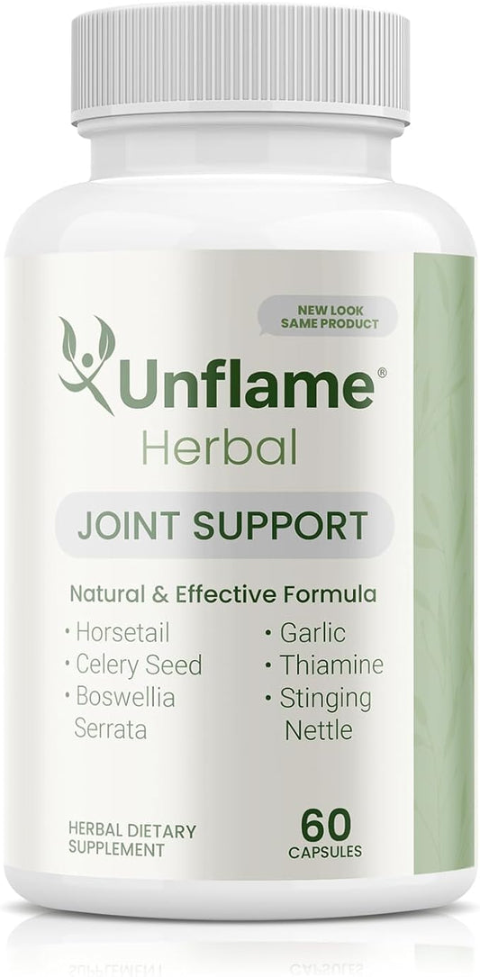 Herbal Supplement – Botanical Support for Joints, Back, and Muscles – 60 Capsules – Natural Herbal Blend – Dietary Supplement