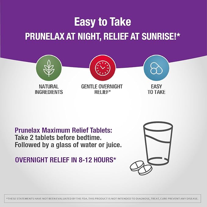 Prunelax Ciruelax Maximum Relief Laxative Tablets 24ct