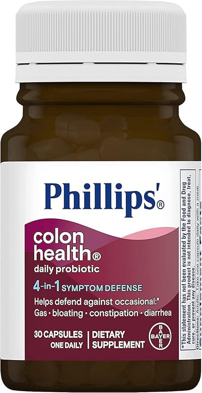 Phillips'’ Colon Health Daily Probiotic Supplement, 30 Count 2)