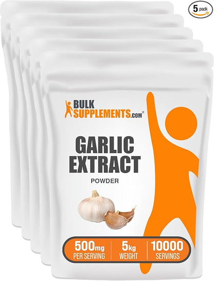 BulkSupplements.com Garlic Extract Powder (5 Kilograms 11 lbs)
