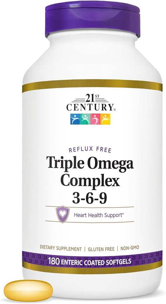 21st Century Triple Omega Complex 3 6 9 9 Enteric 180 Count (22875)