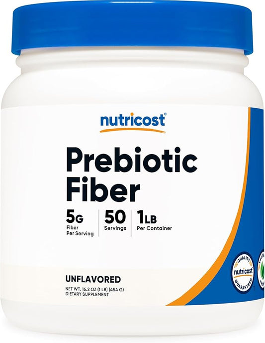Nutricost Prebiotic Fiber Powder (1 LB, Unflavored)